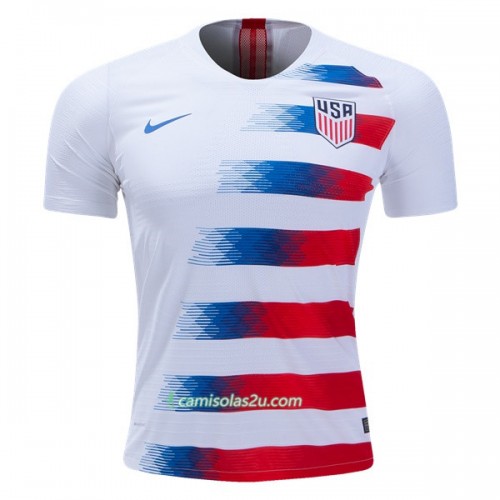 Camisolas de Futebol Estados Unidos Equipamento Principal 2018 Manga Curta Camisolas de Futebol Estados Unidos Equipamento Principal 2018 Manga Curta
